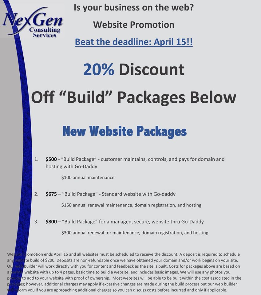 Web Building Promotion!